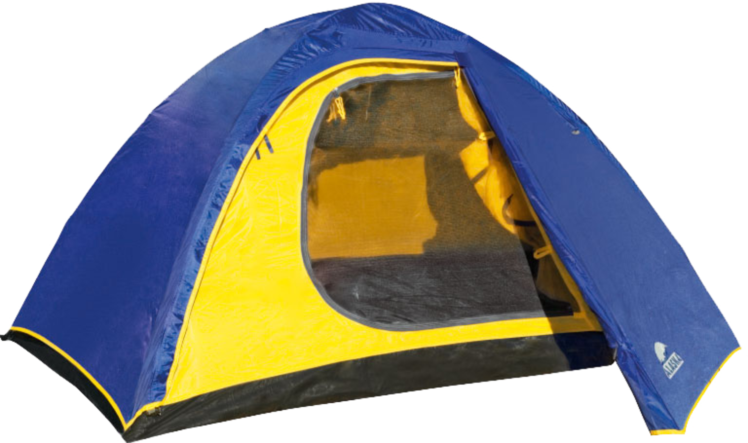 Blueand Yellow Camping Tent