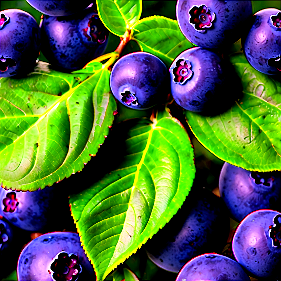 Blueberries On Tree Png Wid