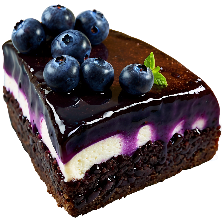 Blueberry Cake Slice Png 23