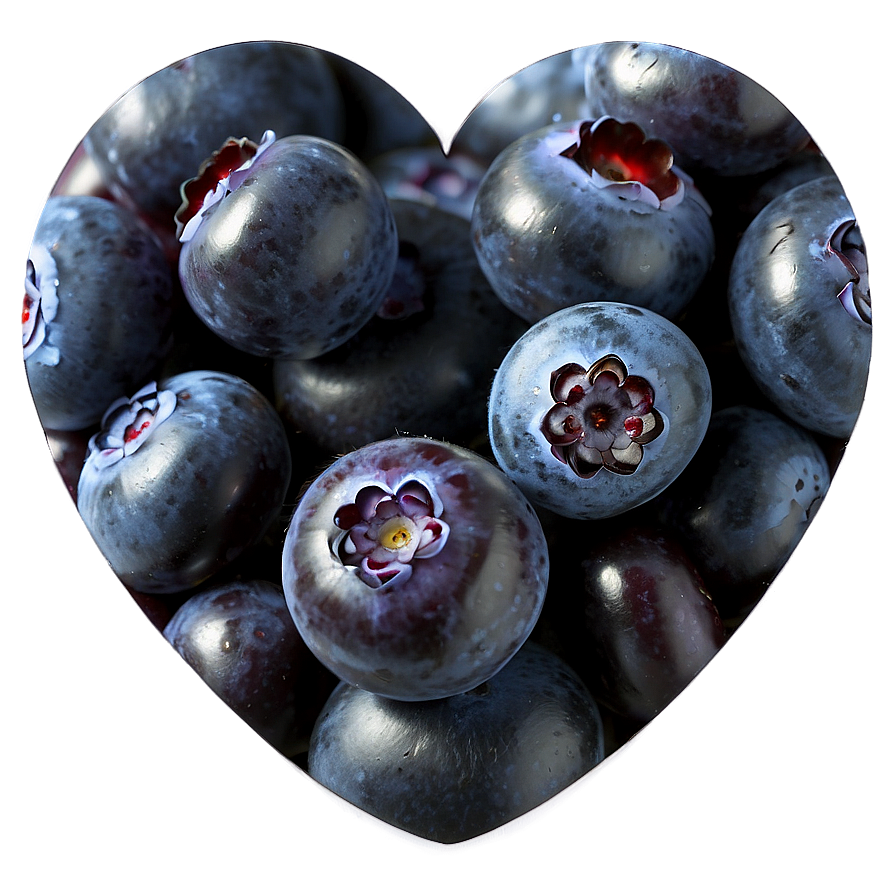 Blueberry Heart Emoji Png Nft33