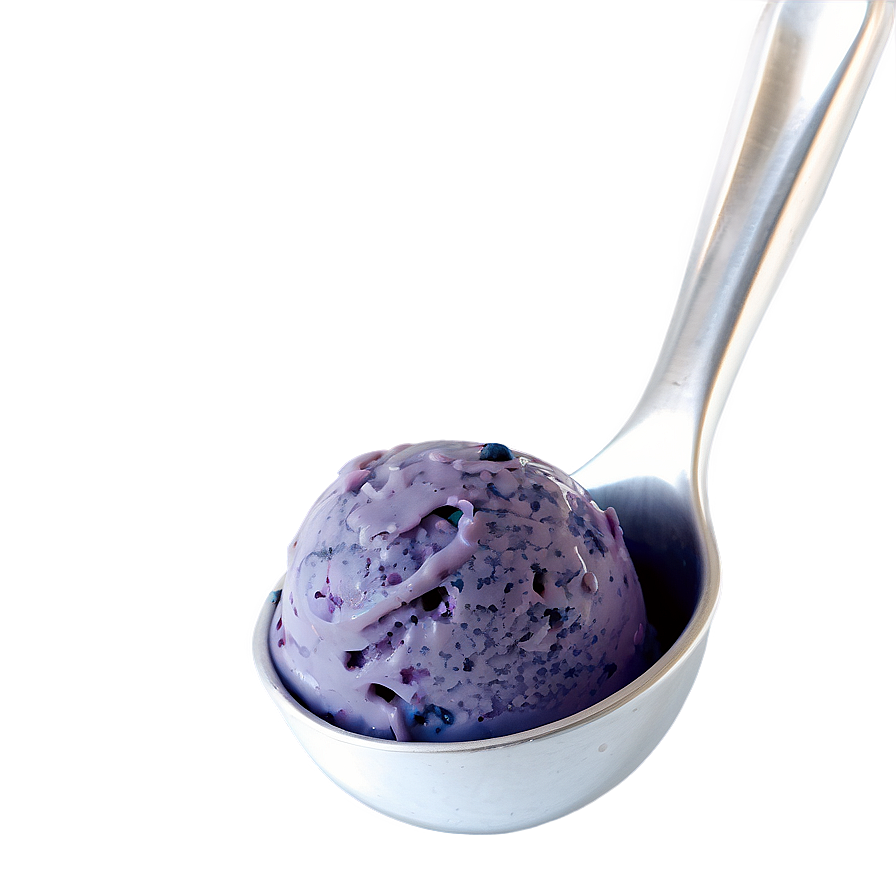 Blueberry Ice Cream Scoop Png Mck