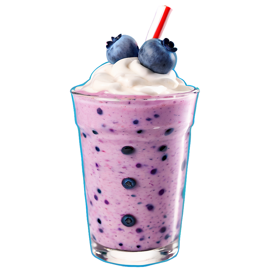 Blueberry Milkshake Png Aen64