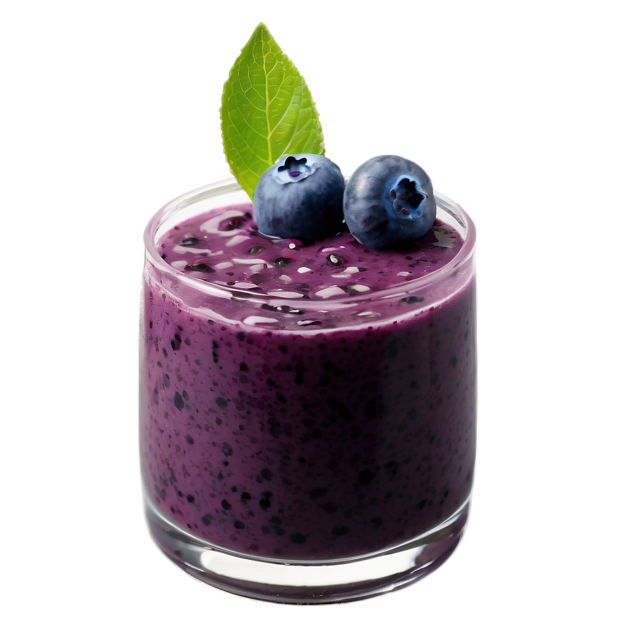 Blueberry Smoothie Garnish Png 05212024