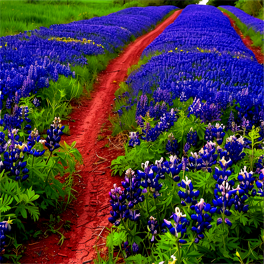 Bluebonnet Country Road Png 29