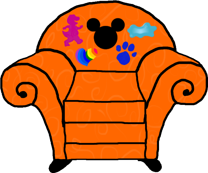 Blues Clues Animated Orange Chair