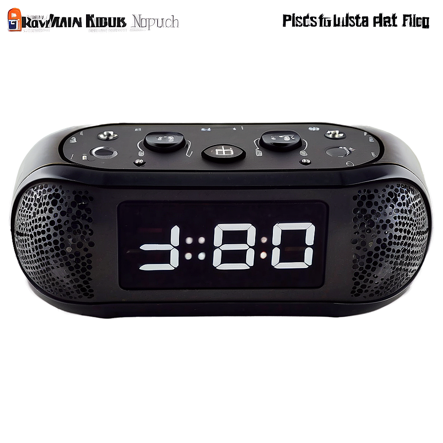 Bluetooth Speaker With Alarm Clock Png 80