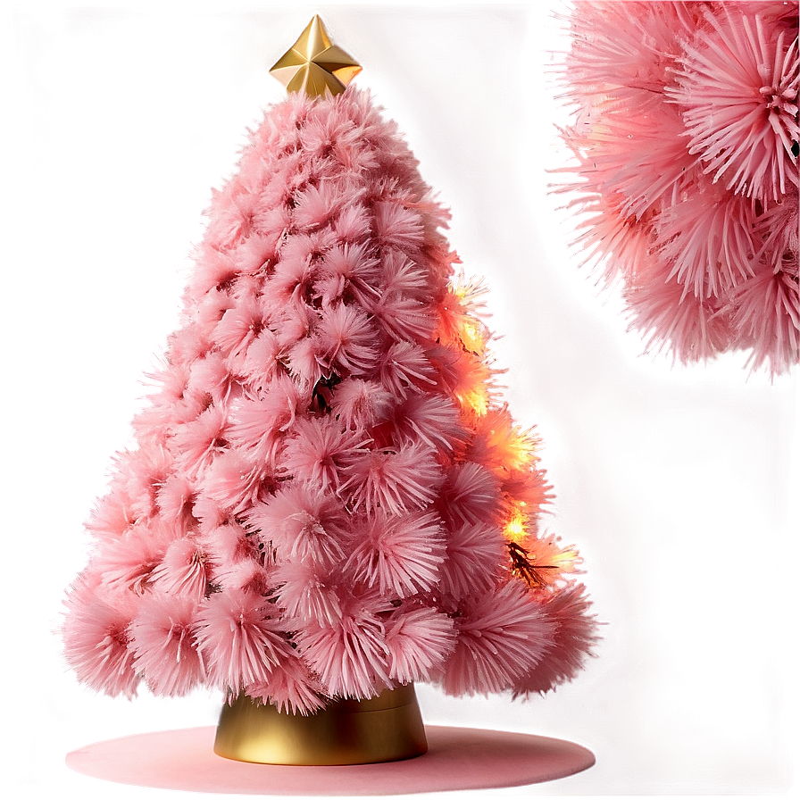 Blush Pink Christmas Tree Png 18