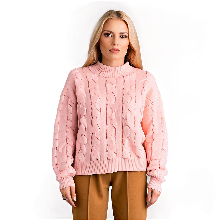 Blush Pink Sweater Png 06292024