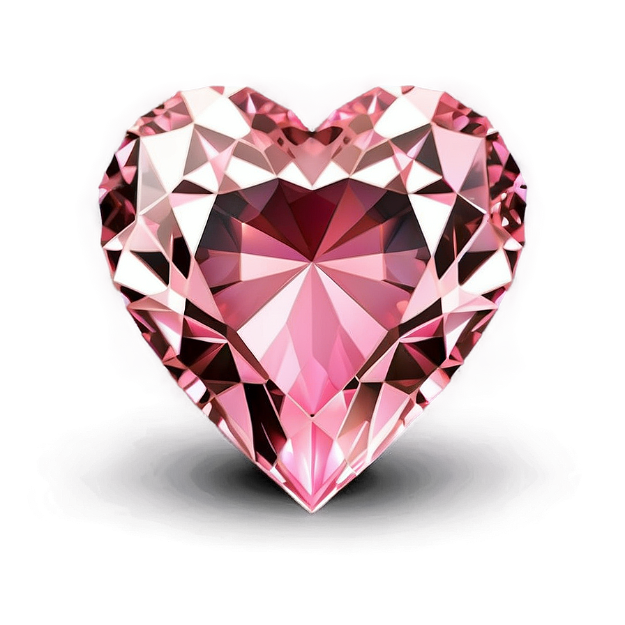 Blushing Pink Diamond Heart Png Wrr94