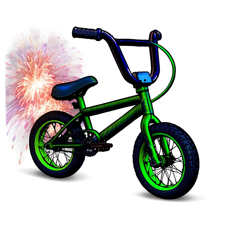 Bmx Bike On Firework Background Png 44