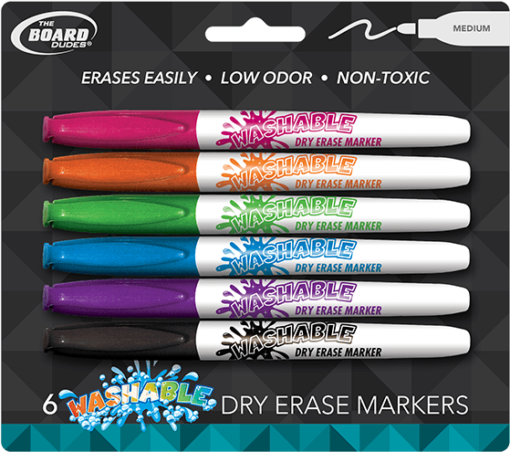 Board Dudes Washable Dry Erase Markers Pack