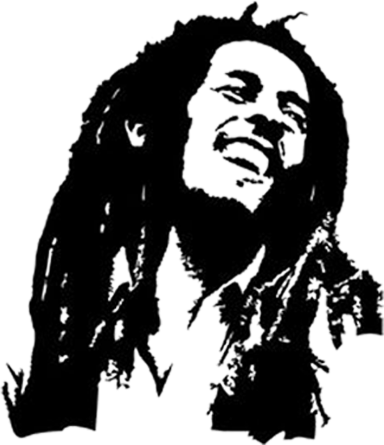 Bob Marley Silhouette Art