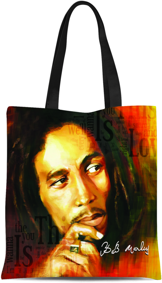 Bob Marley Tote Bag Artwork