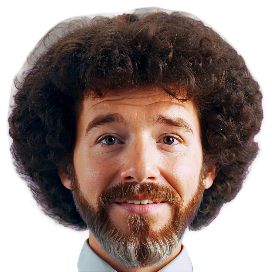 Bob Ross Hair Clipart Png Sda