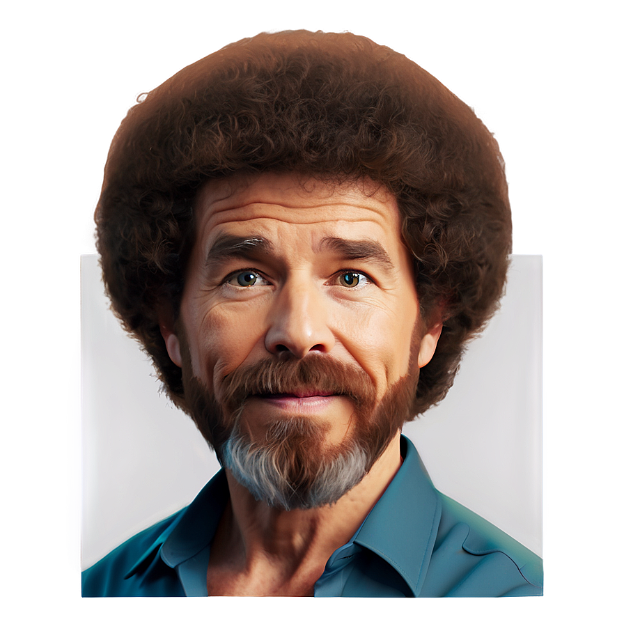 Bob Ross Hair Emoji Png 06282024