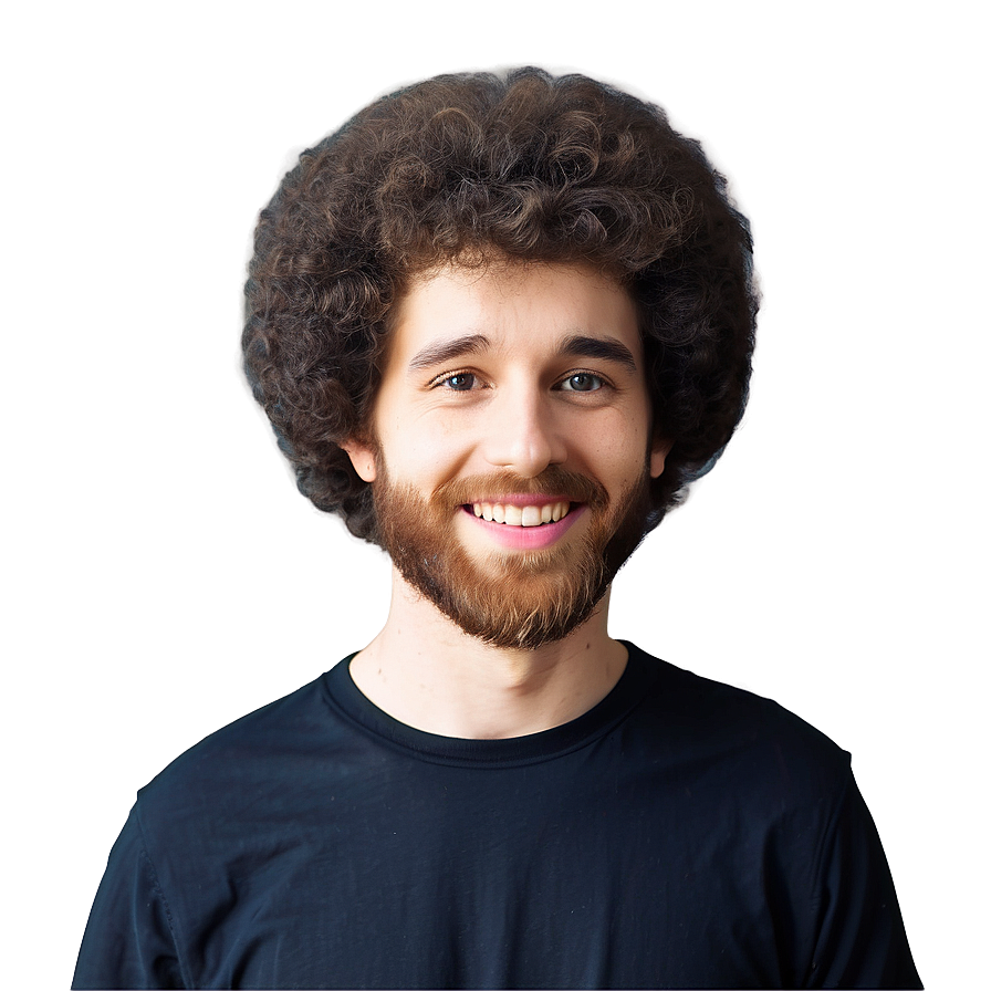 Bob Ross Hair For Animation Png Sem