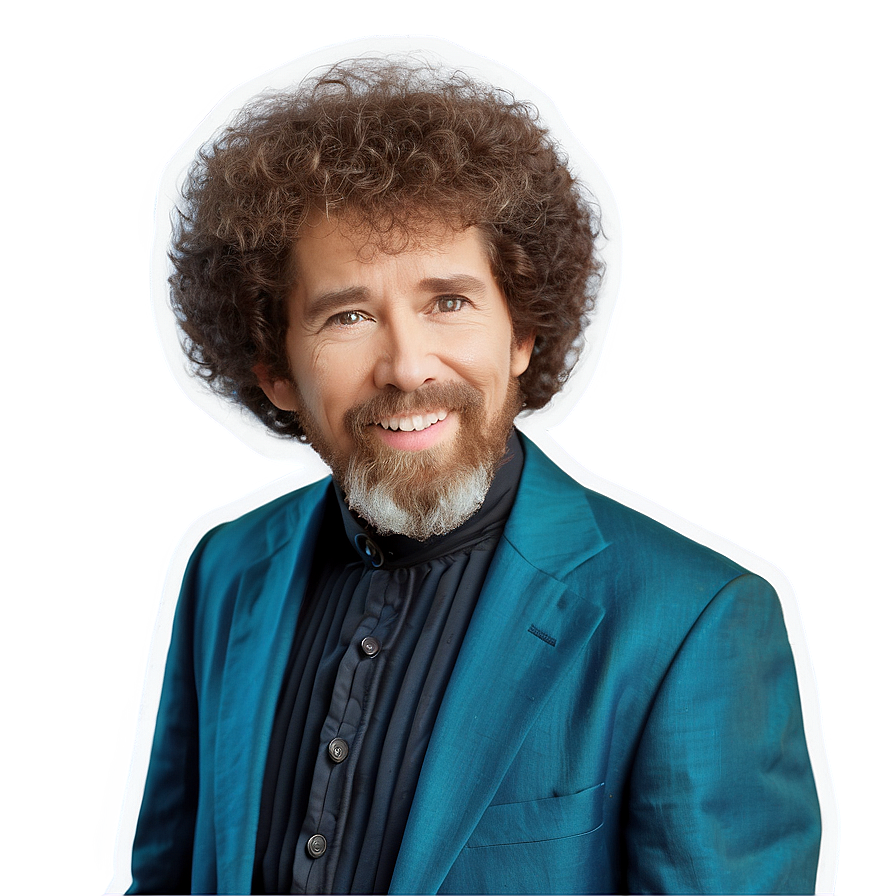 Bob Ross Hair For Cosplay Png 06282024