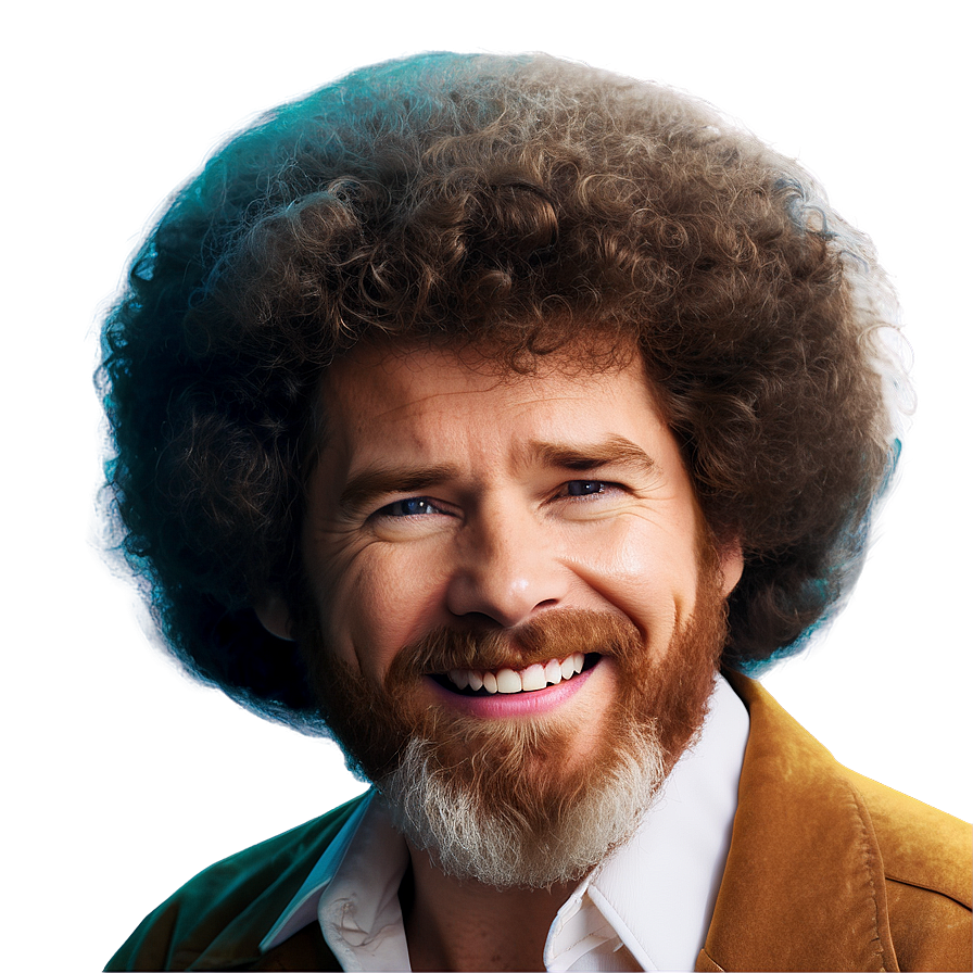 Bob Ross Hair For Social Media Png Skp14