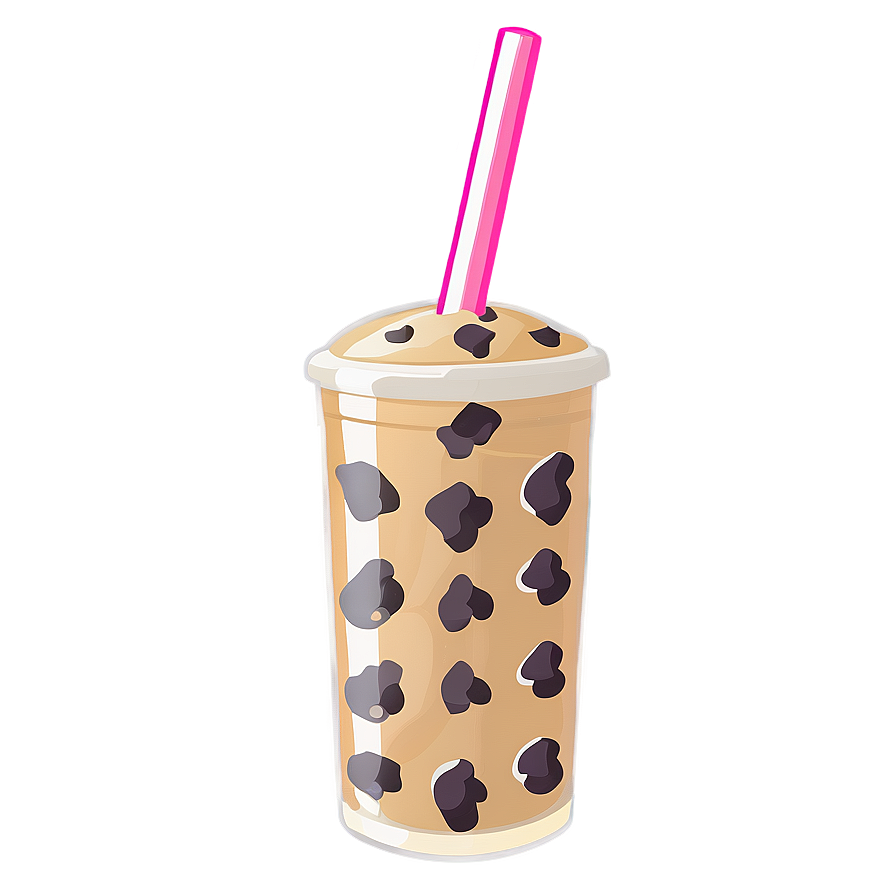 Boba Tea With Cookies Png 45