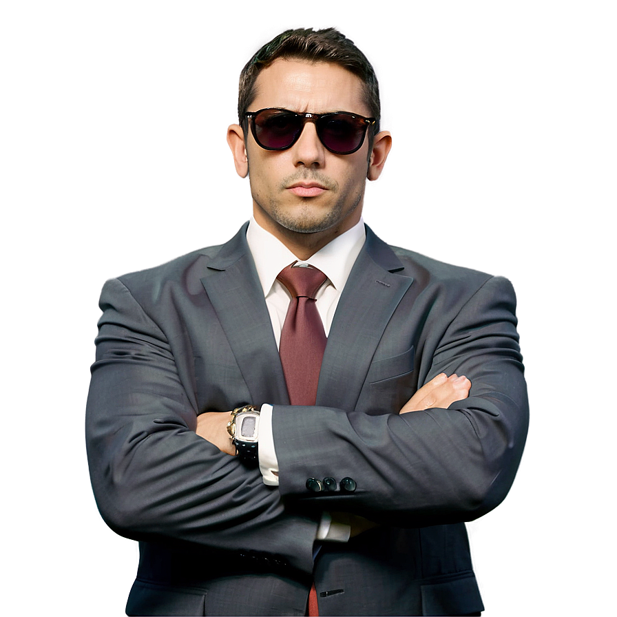 Bodyguard With Sunglasses Png Utg55