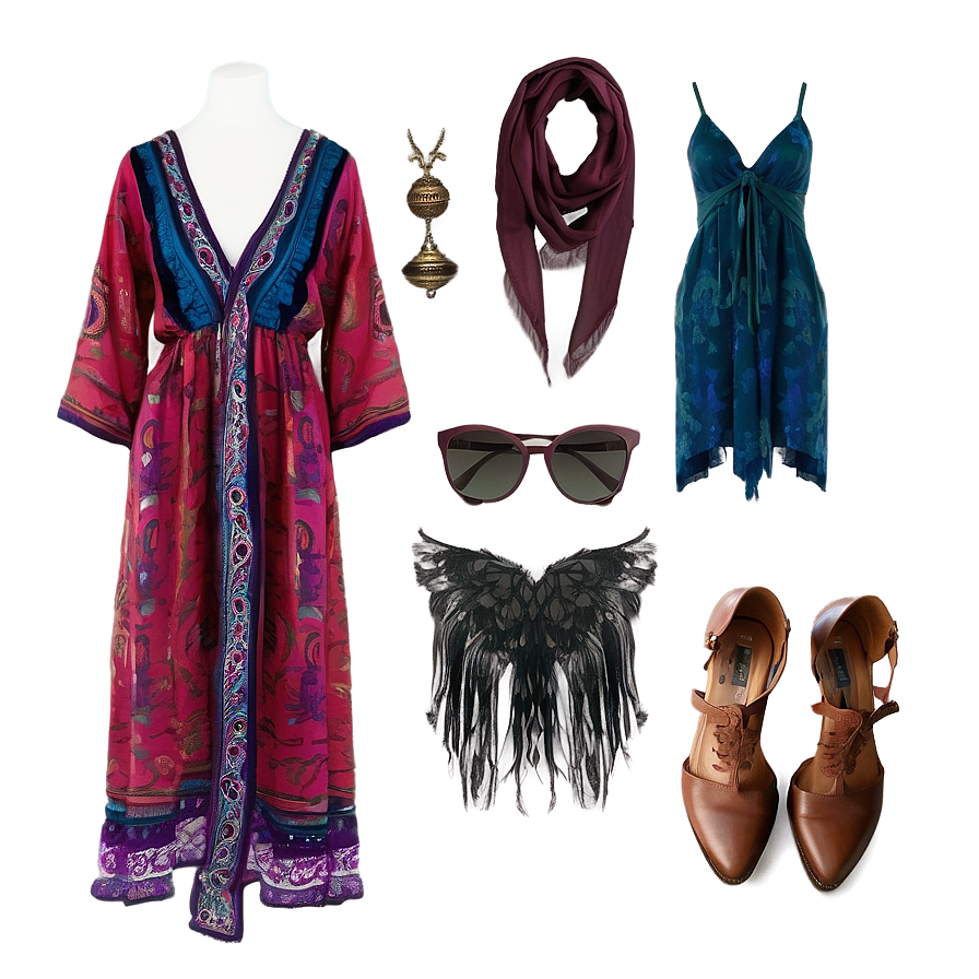 Bohemian Fashion Essentials Png Nnh44