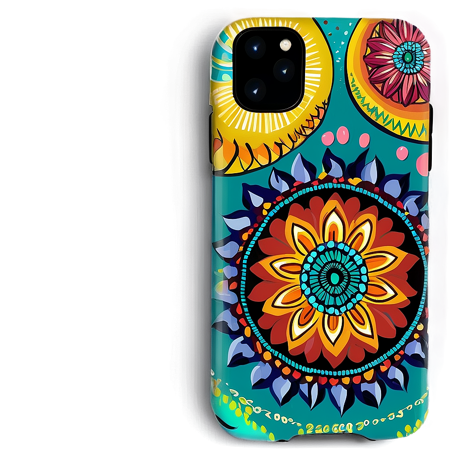 Bohemian Mandala Phone Case Png 06122024