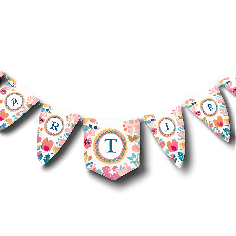 Boho Chic Birthday Banner Png Xbk