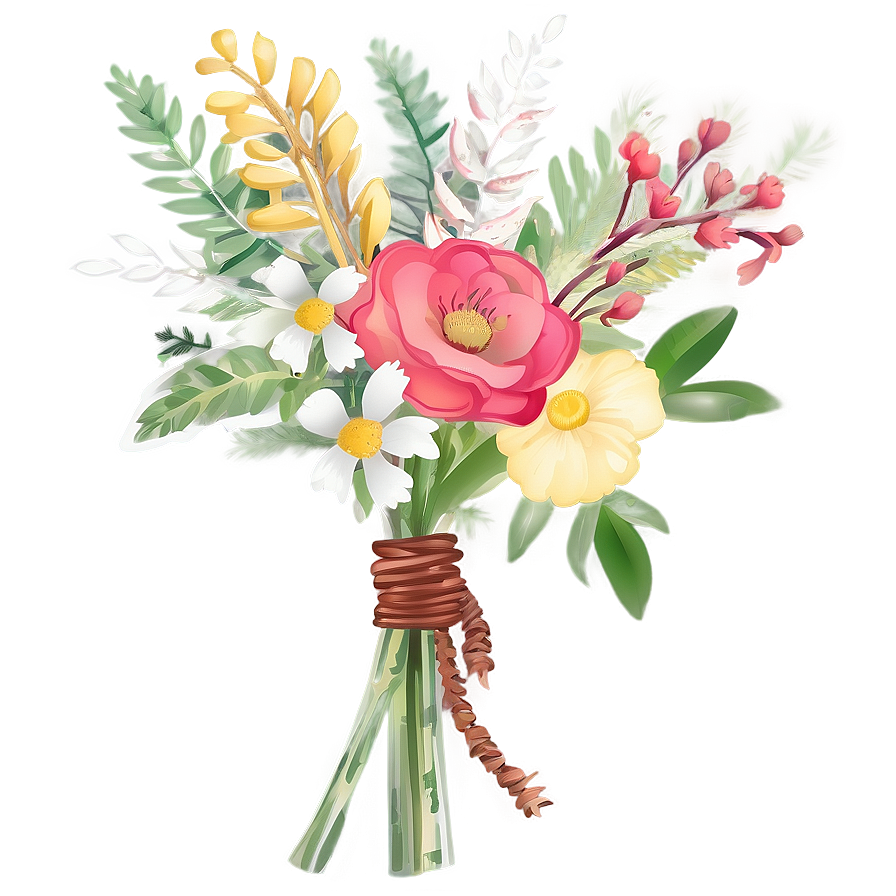 Boho Chic Bouquet Png Bug86