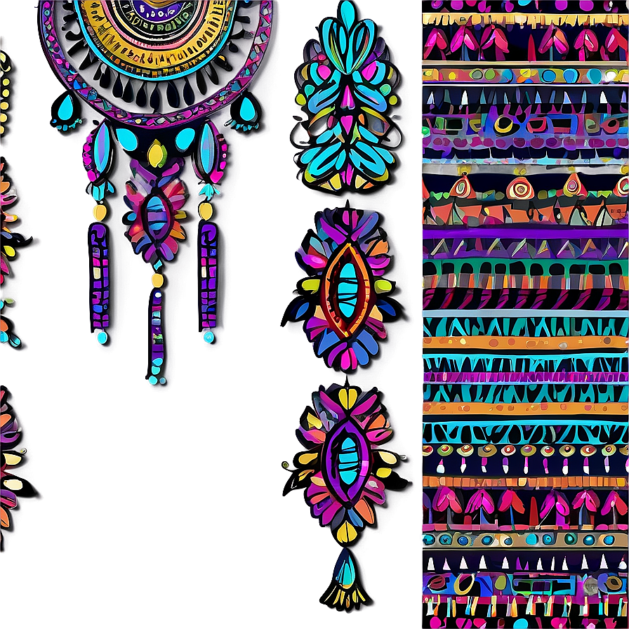 Boho Chic Pattern Design Png 06282024