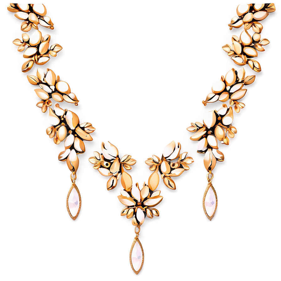 Boho Gold Necklace Png Cll