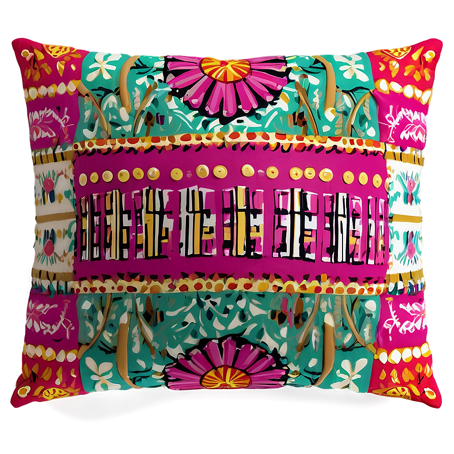 Boho Pillow Png Tvg