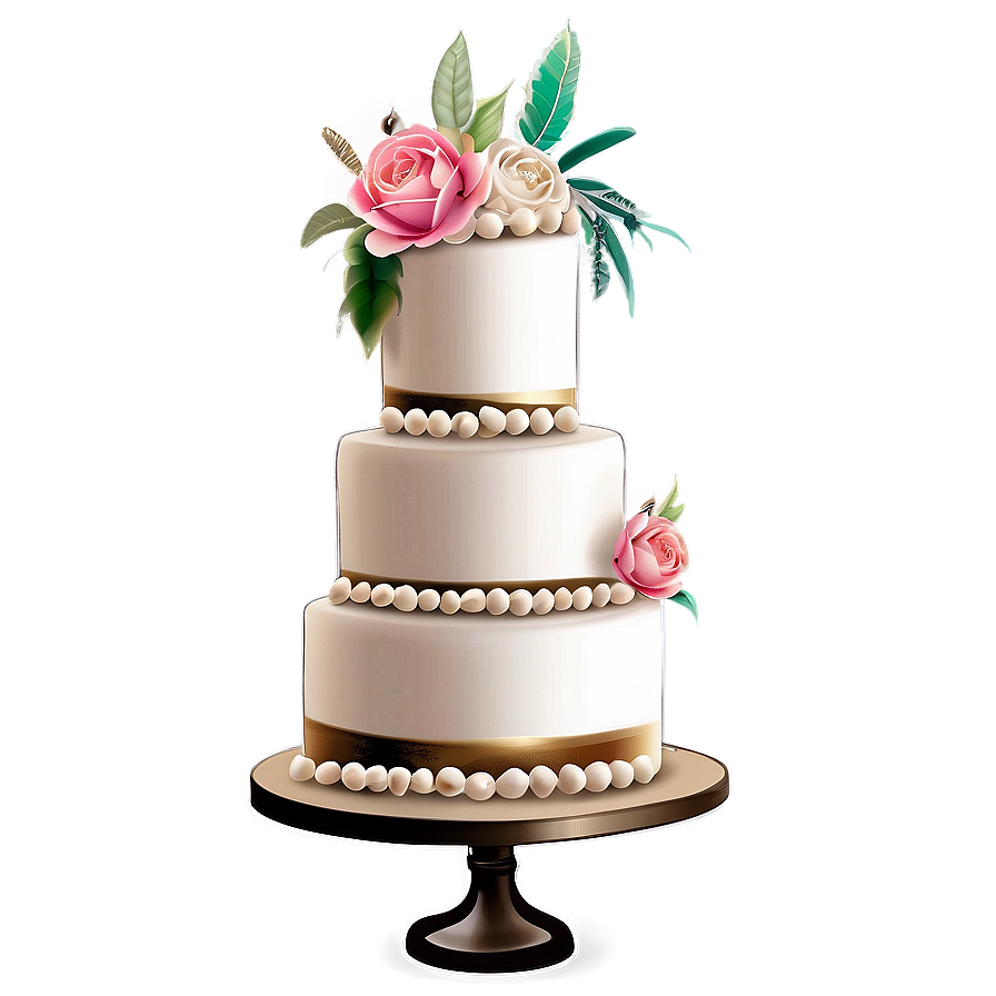 Boho Wedding Cake Png 76