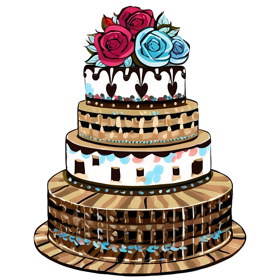 Boho Wedding Cake Png Wwe