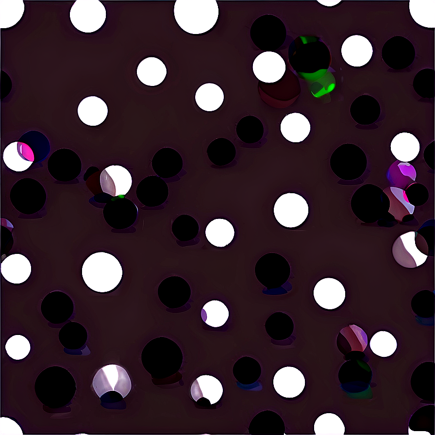 Bold Black And White Polka Dot Png 06262024