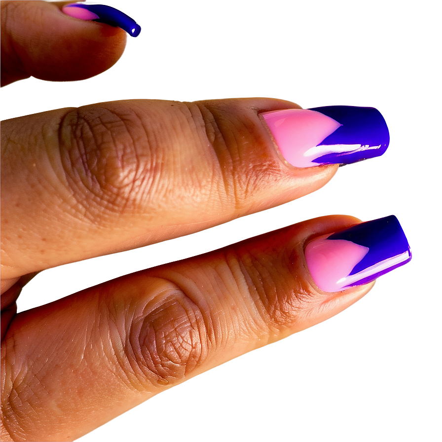 Bold Color Acrylic Nails Png Jln