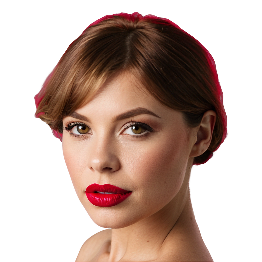 Bold Red Lip Color Png 06112024