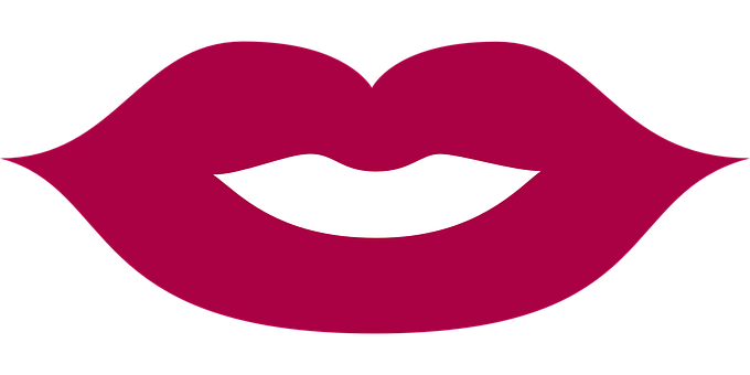 Bold Red Lips Graphic