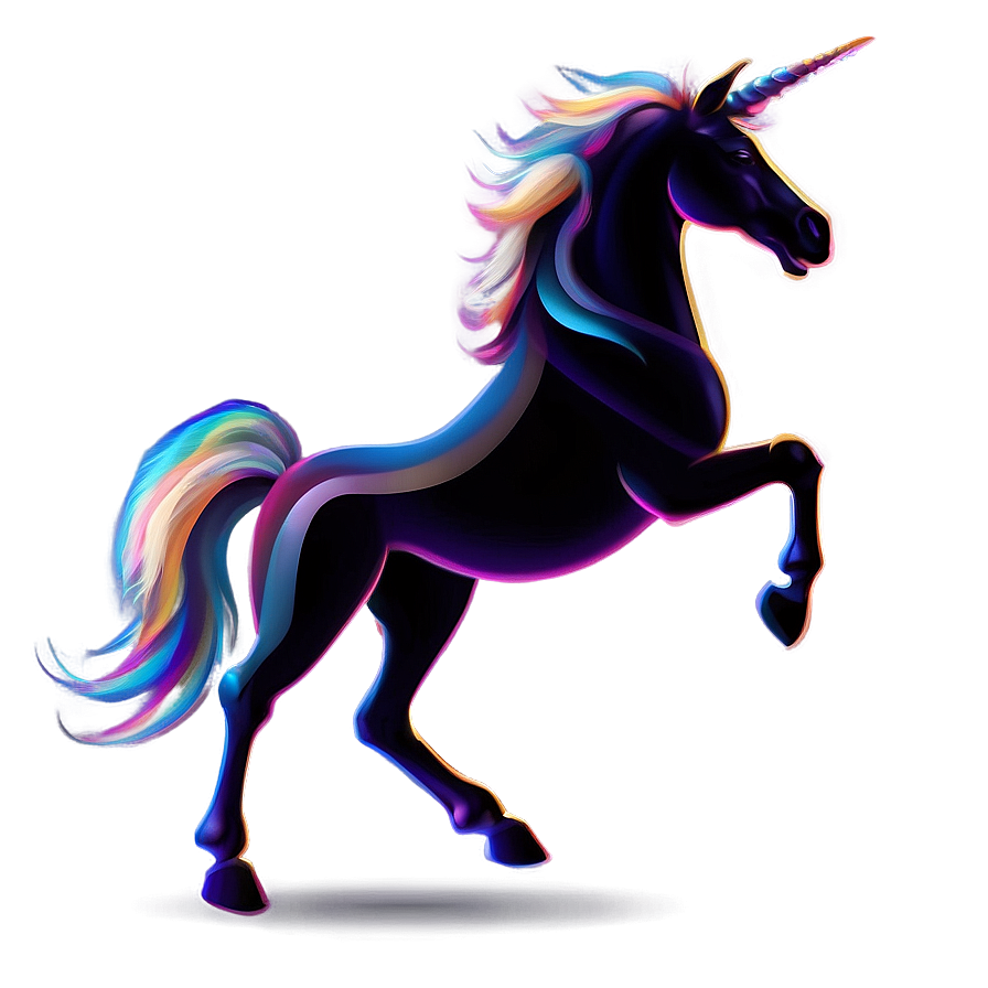 Bold Unicorn Silhouette Png 06282024