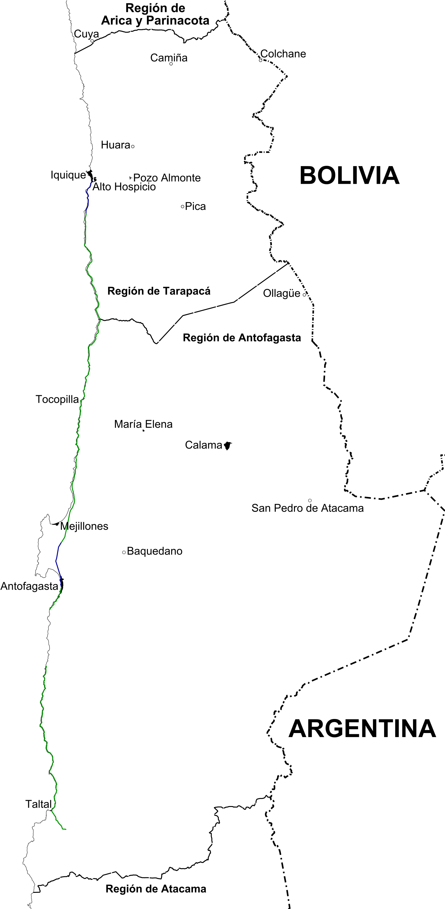 Bolivia Argentina Border Map