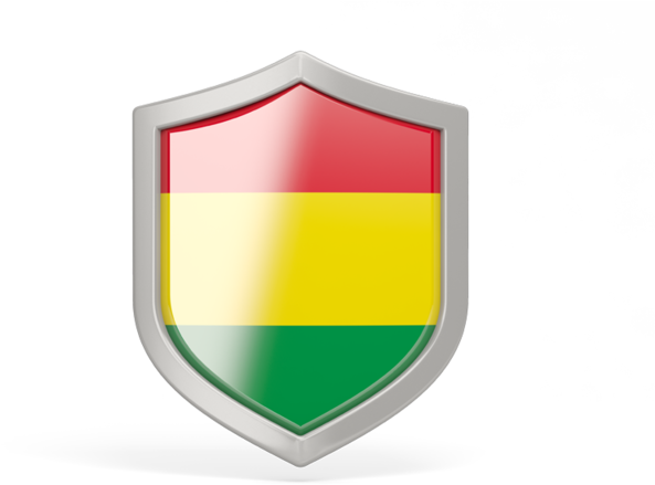 Bolivian Flag Shield Graphic