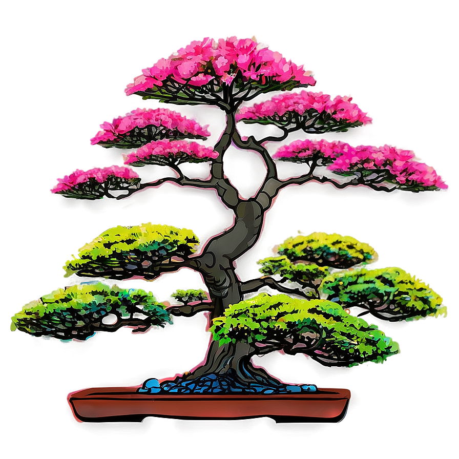 Bonsai Tree At Sunrise Png 18