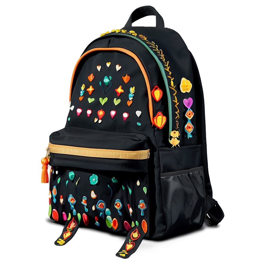 Book Bag With Embroidery Detail Png 06282024