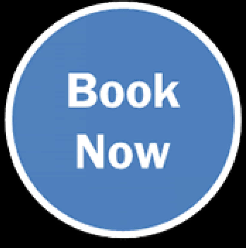 Book Now Button Blue Circle