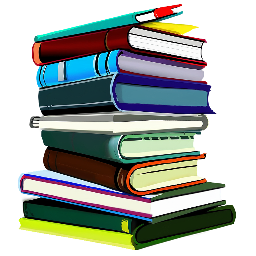 Books Pile Png 05252024