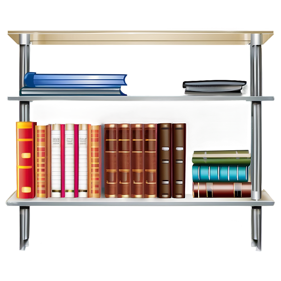 Bookshelf Vector Graphic Png 18