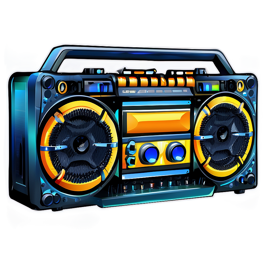 Boombox With Remote Control Png Qnt72