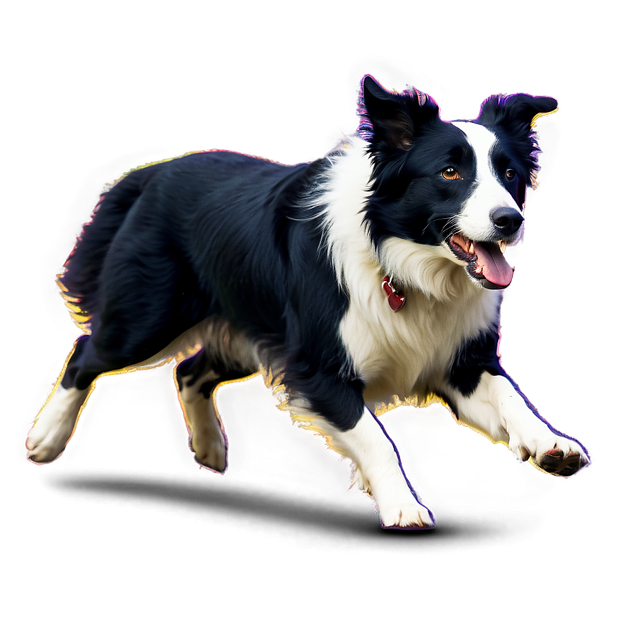 Border Collie Running Png 06132024