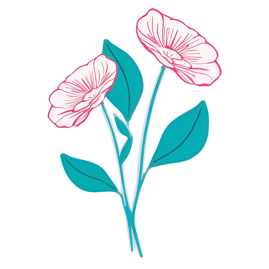 Botanical Cricut Flower Design Png Jlh