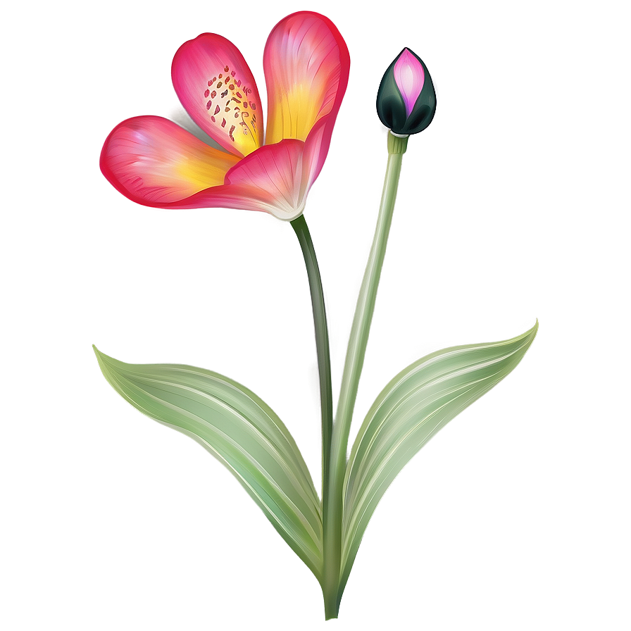 Botanical Flower Drawing Png Mhh54