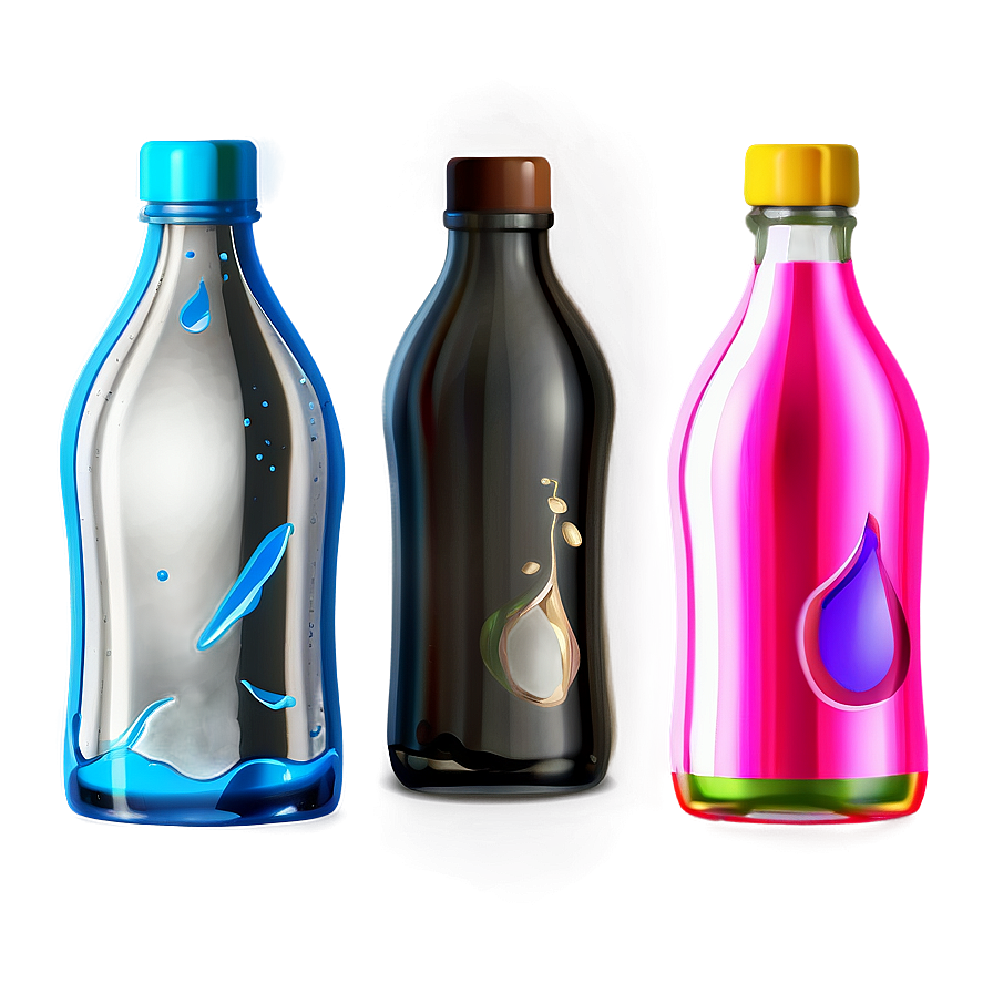 Bottle With Liquid Png 05242024